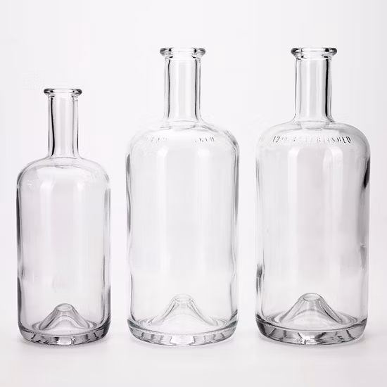 250ml 375ml 500ml 750ml 25cl 50cl 75cl High Flint Luxury Vodka Spirit Liquor Rum Tequila Brandy Whisky Wine Glass Bottle Screw Cap Cork Cap Gold Decal Printing