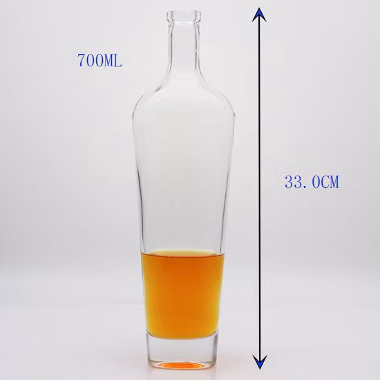 Wholesale 700ml/750ml/1L/1.75L/3L Empty Flint Bottle Packaging, Frost Glass Bottles for Gin Bottle, Vokda Bottle, Tequila Bottle Ideal