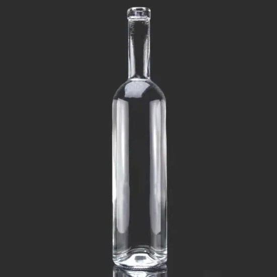 Bottiglie di vetro per spirito tequila vuote vintage fantasia ad alta selce da 700 ml 750 ml 1000 ml