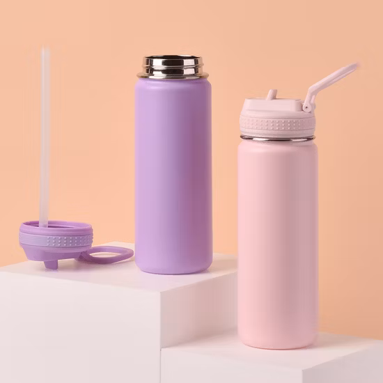 Termos per auto sottovuoto all'ingrosso Sport in metallo personalizzato Conservazione di succhi di vino Bere Bottiglie d'acqua termiche isolate a caldo in acciaio inossidabile